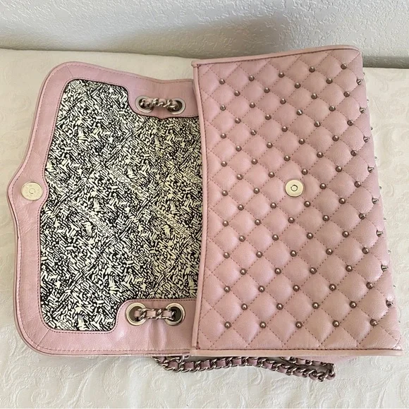 Rebecca Minkoff Pink Quilted studded Affair chain Bag - Picture 6 of 10